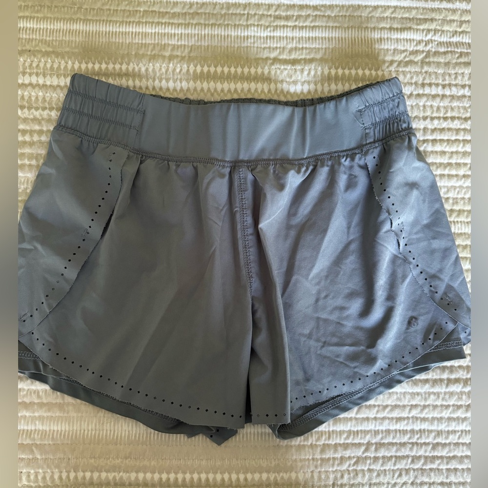 Gray athletic shorts